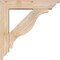 Ekena Millwork Funston Traditional Smooth Bracket w/ Offset Brace, Douglas Fir, 5 1/2"W x 24"D x 24"H BKT0604X24X24FST01SDF - alternate 4